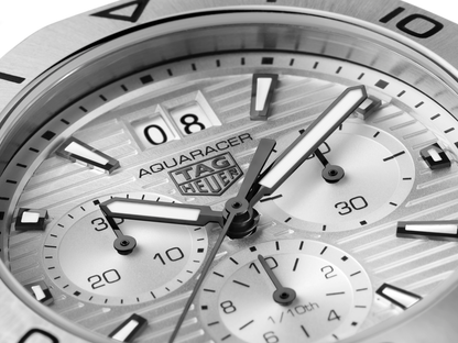 Tag Heuer Aquaracer Professional 200 Date White Dial Silver Steel Strap Watch for Men - CBP1111.BA0627
