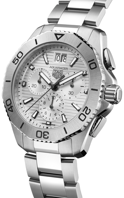 Tag Heuer Aquaracer Professional 200 Date White Dial Silver Steel Strap Watch for Men - CBP1111.BA0627