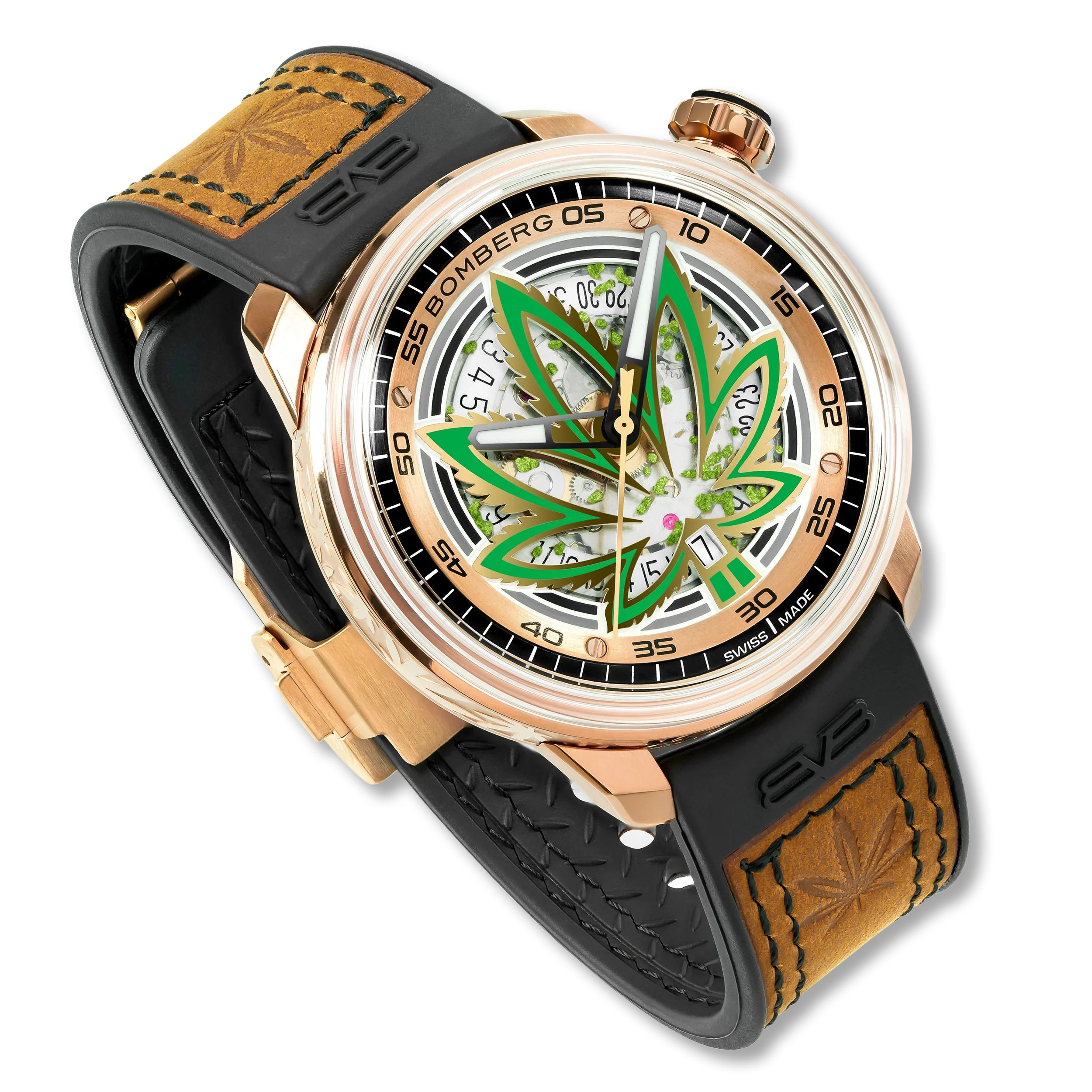 Bomberg CBD Golden Limited Edition BB-01 Automatic Men's Watch