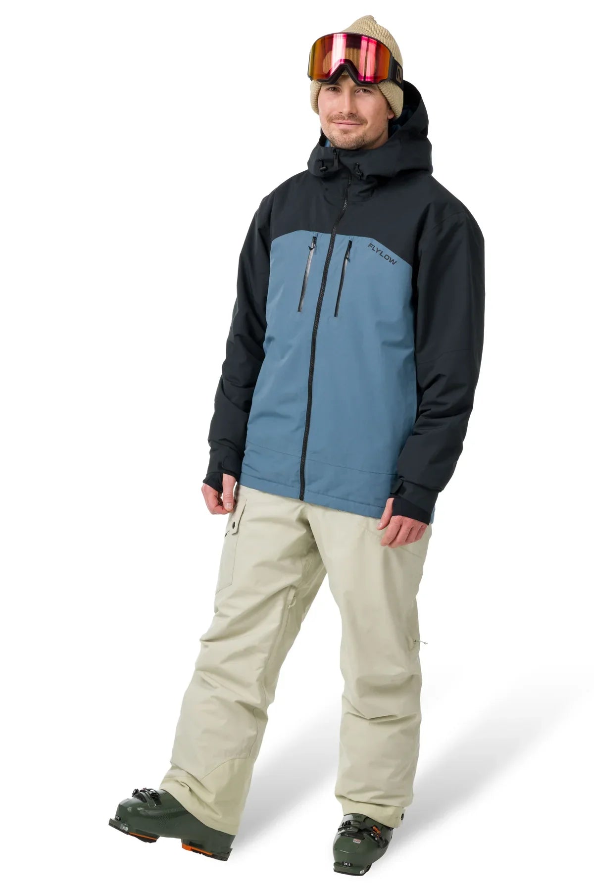 FlyLow Roswell Jacket Men's Insulated Two Layer Ski and Snowboard Jacket