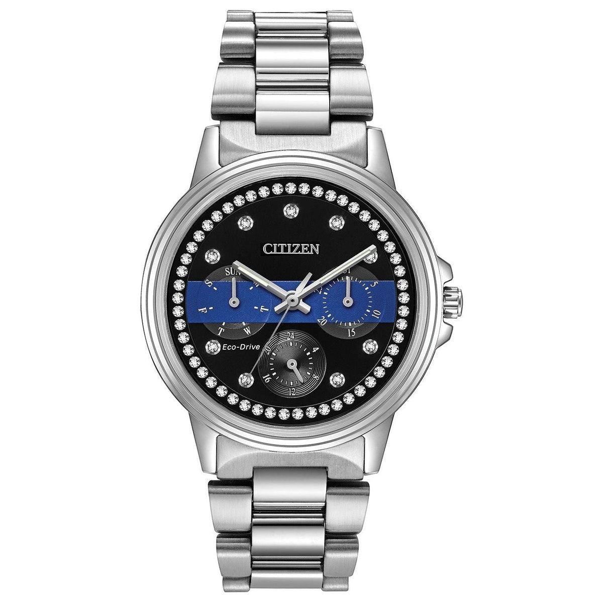 Citizen Ladies Sergeants Benevolent Association Multifunction Dial Crystal Women's Watch FD2041-SBA