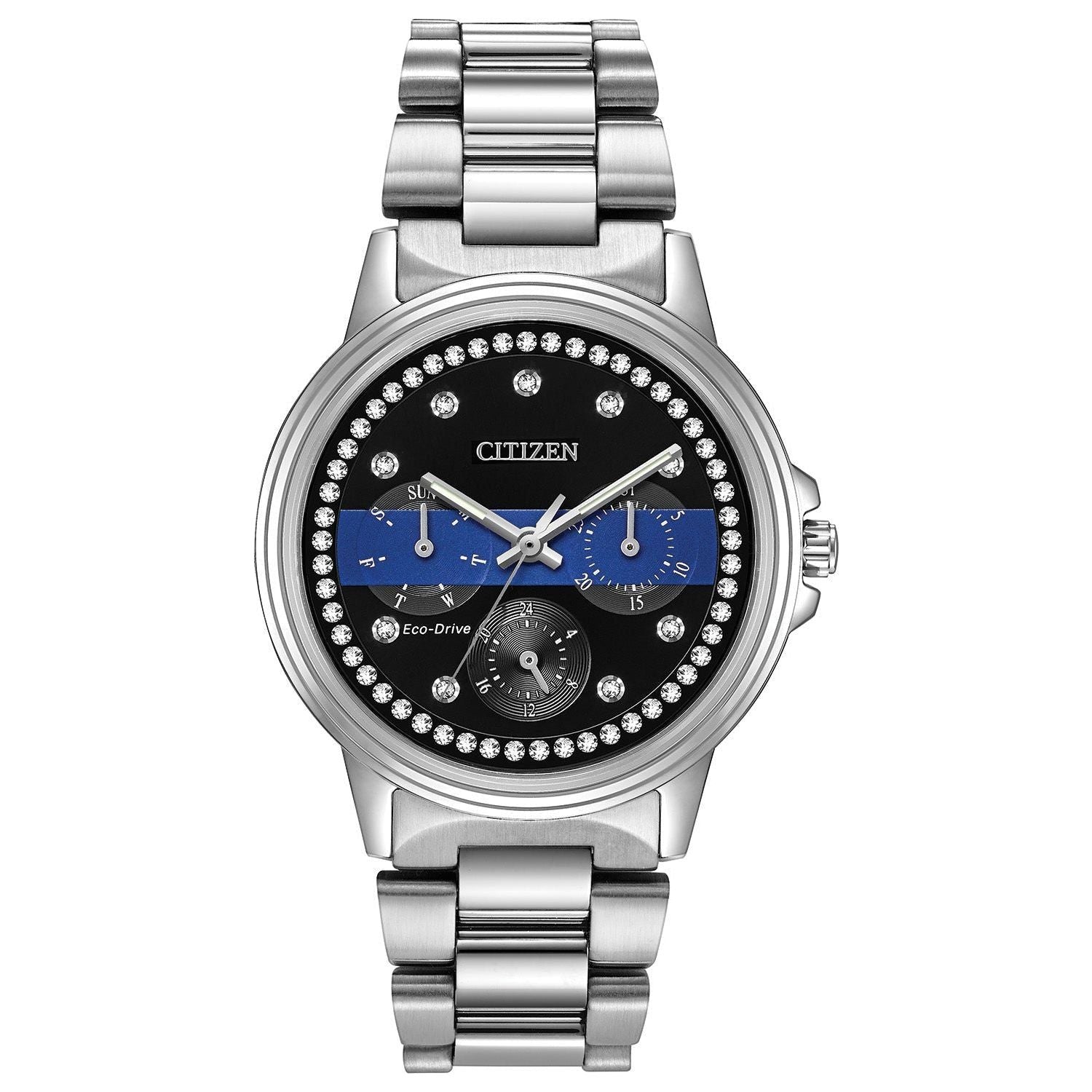 Citizen Ladies DEA The Detectives’ Endowment Association Multifunction Dial Crystal Women's Watch FD2041-DEA