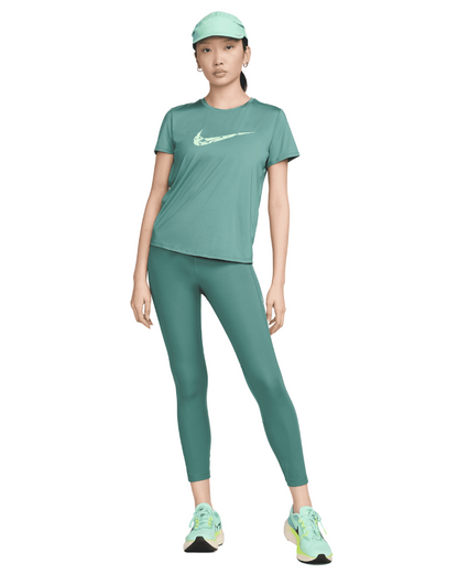 Women's One Swoosh Dri-FIT Short-Sleeve Running Top :Bicoastal | Vapor Green