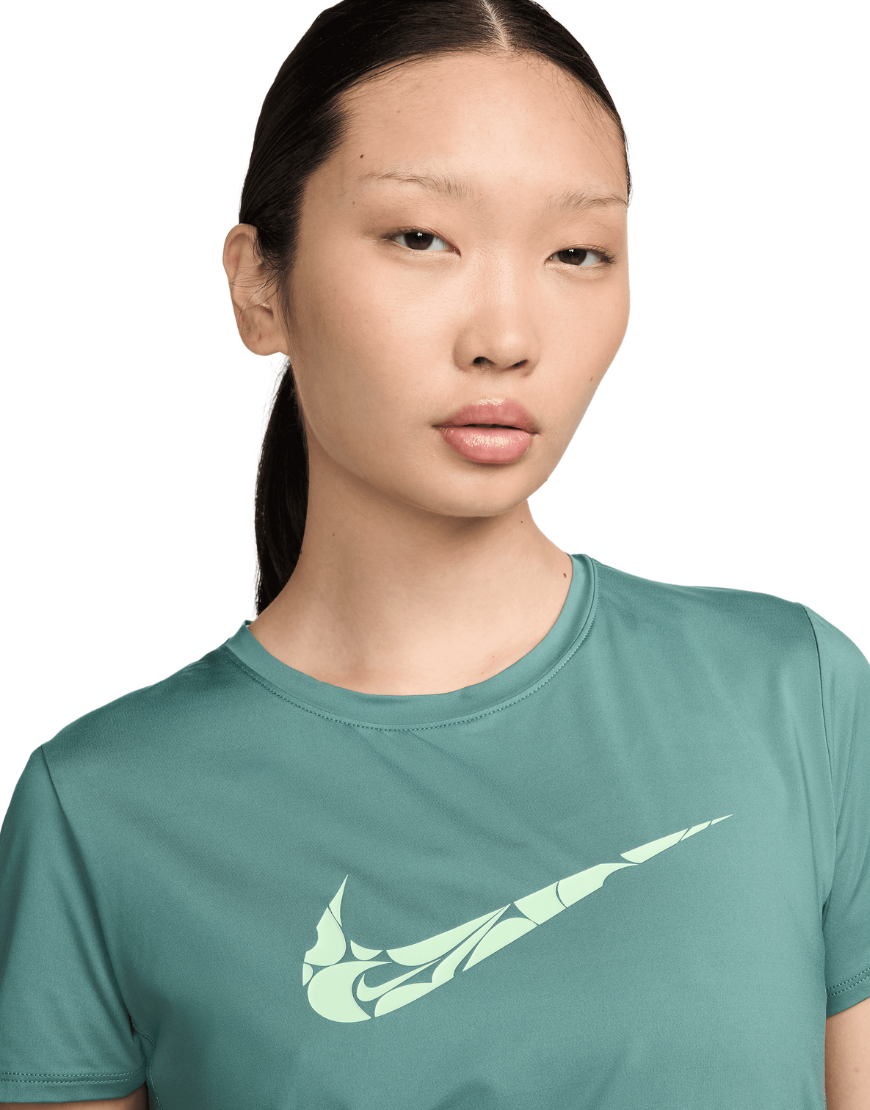 Women's One Swoosh Dri-FIT Short-Sleeve Running Top :Bicoastal | Vapor Green