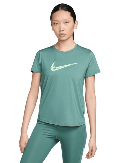 Women's One Swoosh Dri-FIT Short-Sleeve Running Top :Bicoastal | Vapor Green