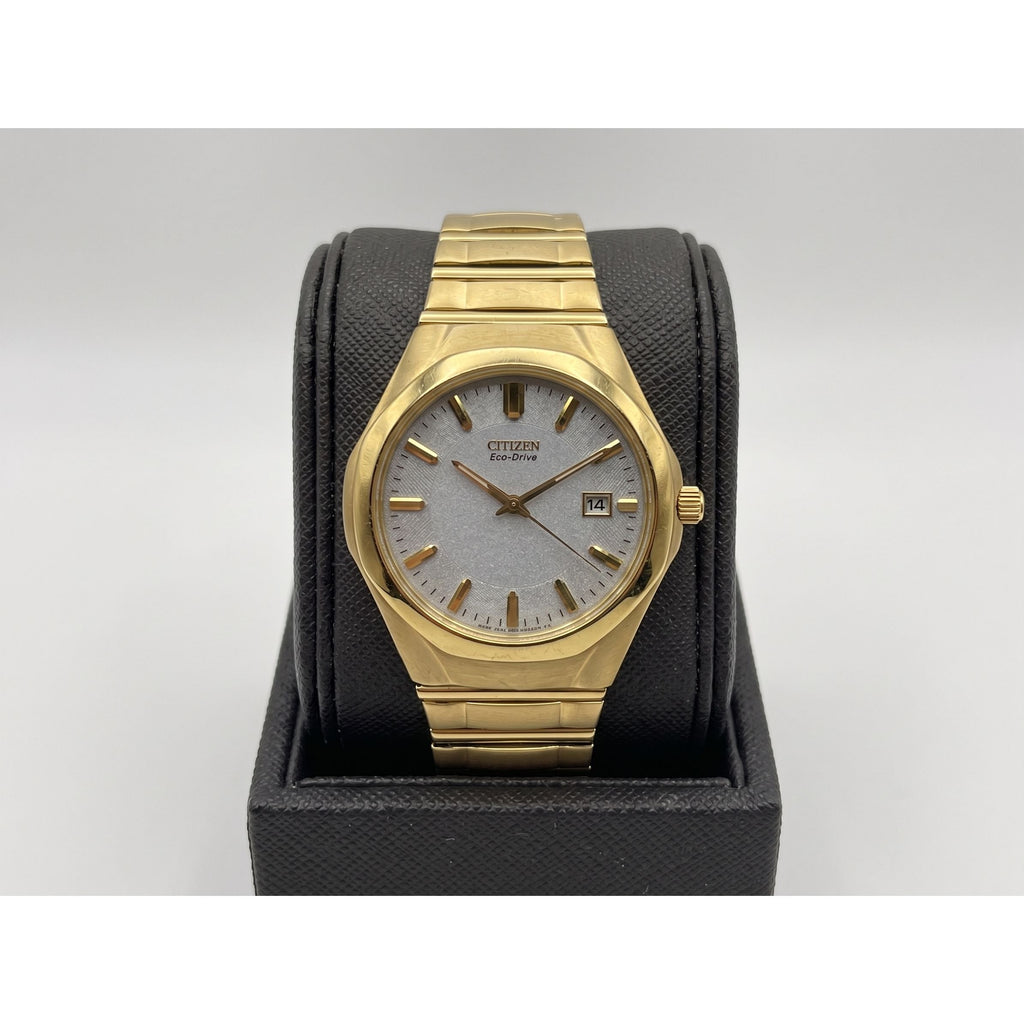 Citizen Eco-Drive Corso Gold-Tone White Dial Men's Watch BM7492-57A