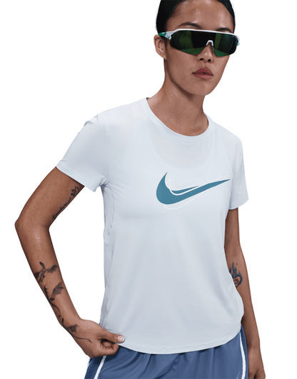 Women's One Swoosh Dri-FIT Short-Sleeve Running Top :Blue Tint