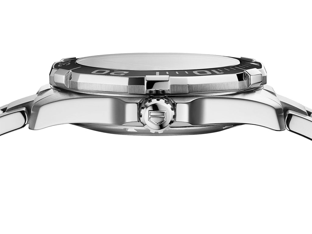 Tag Heuer Aquaracer Black Dial Silver Steel Strap Watch for Men - WAY111A.BA0928