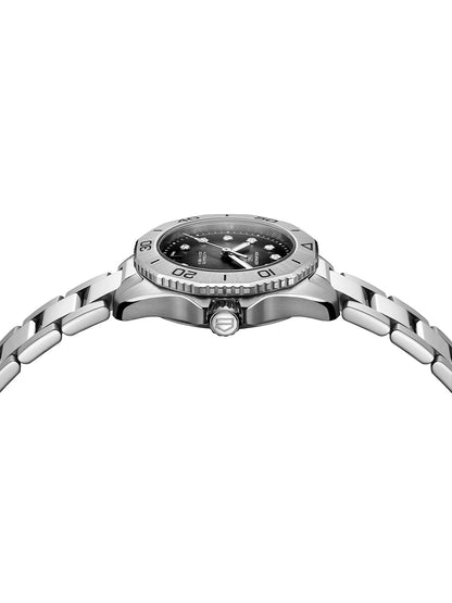 Tag Heuer Aquaracer Professional 200 Automatic Black Dial Silver Steel Strap Watch for Men - WBP2410.BA0622