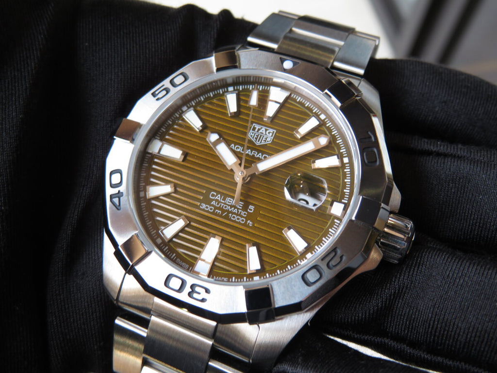 Tag Heuer Aquaracer Sunray Brown Dial Watch for Men - WAY2018.BA0927