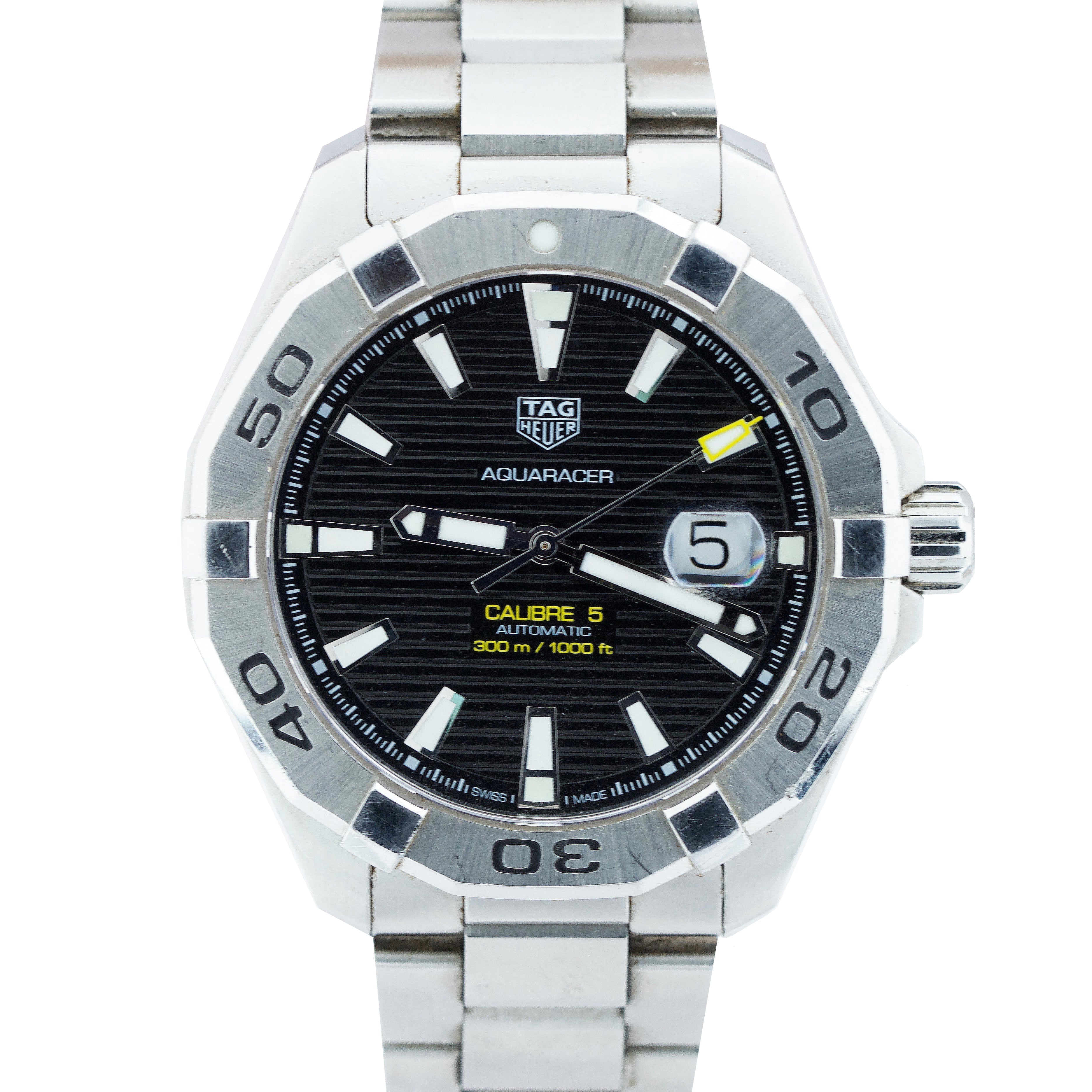 Tag Heuer Aquaracer Black Dial Watch for Men - WAY2010.BA0927