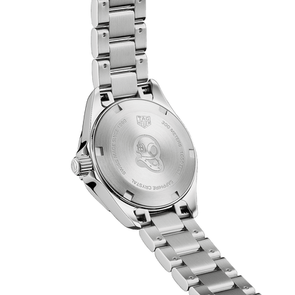 Tag Heuer Aquaracer Diamonds Mother of Pearl Dial Silver Steel Strap Watch for Women - WBD1414.BA0741
