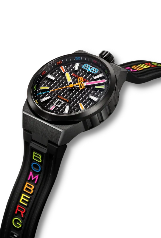 Bomberg Men's Watch BOLT-68 Neo Automatic Taipei Metropolis Black PVD