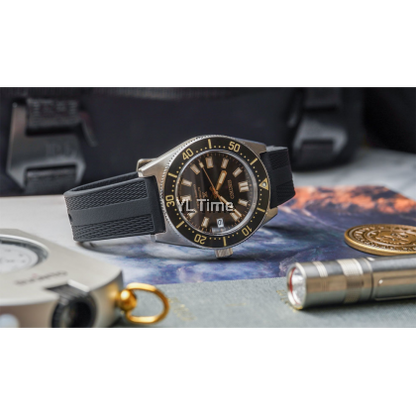 Seiko Prospex 1965 Diver's Modern Re-Interpretation Automatic Brown Dial Black Rubber Strap Watch For Men - SPB147J1
