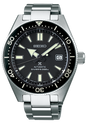 Seiko Prospex Automatic Diver Black Dial Silver Steel Strap Watch For Men - SPB051J1