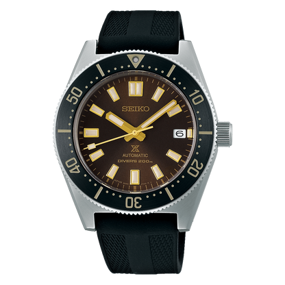 Seiko Prospex 1965 Diver's Modern Re-Interpretation Automatic Brown Dial Black Rubber Strap Watch For Men - SPB147J1
