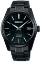 Seiko Presage Sharp Edged Series Black Dial Black Steel Strap Watch For Men - SPB229J1