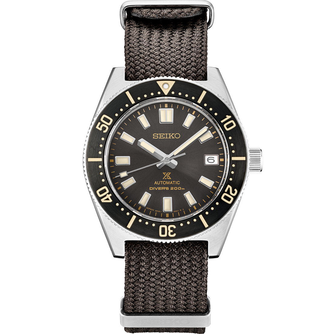 Seiko Prospex 1965 Diver’s Re-Interpretation Automatic Black Dial Brown NATO Strap Watch For Men - SPB239J1