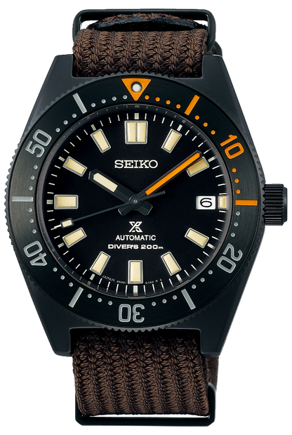 Seiko Prospex Black Series 1965 Limited Edition Black Dial Brown NATO Strap Watch For Men - SPB253J1