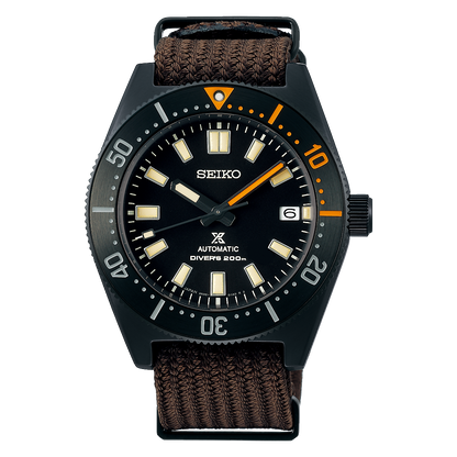 Seiko Prospex Black Series 1965 Limited Edition Black Dial Brown NATO Strap Watch For Men - SPB253J1