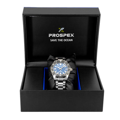 Seiko Prospex Glacier Save the Ocean Green Dial Silver Steel Strap Watch For Men - SPB297J1