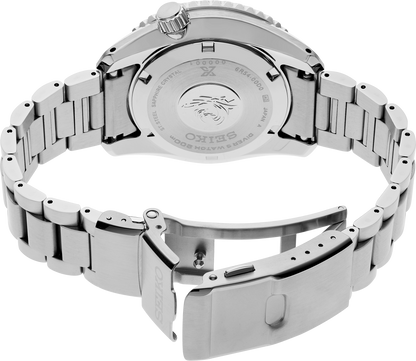 Seiko Prospex GMT Divers Automatic Marine Green Dial Silver Steel Strap Watch For Men - SPB381J1