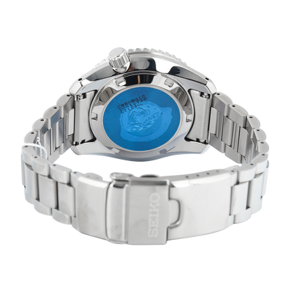 Seiko Prospex Limited Edition Automatic GMT Glacier Blue Dial Silver Steel Strap Watch For Men - SPB385J1