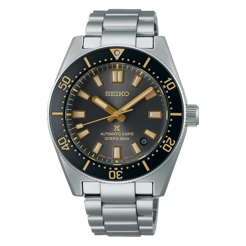 Seiko Prospex 55th Anniversary Edition Brown Dial Silver Steel Strap Watch For Men - SPB145J1