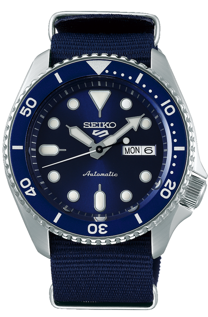 Seiko 5 Sports Automatic SKX Blue Dial Blue NATO Strap Watch For Men - SRPD51K2