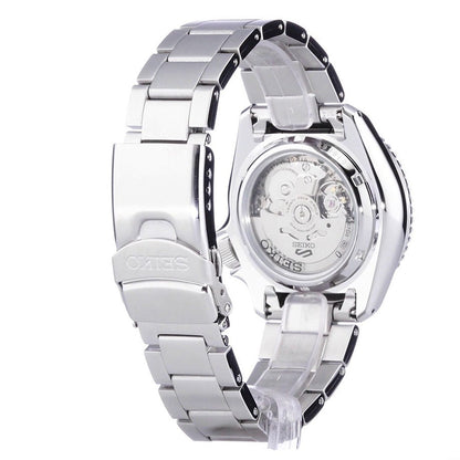 Seiko 5 Sports Automatic Black Dial Silver Steel Strap Watch For Men - SRPD57K1