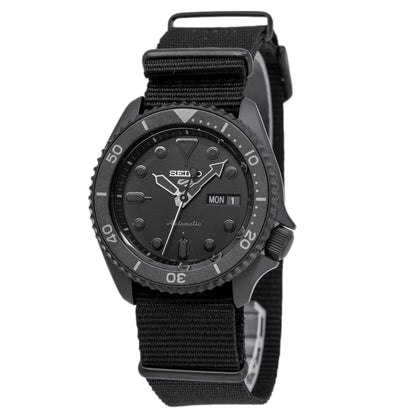 Seiko 5 Sports Automatic Black Dial Black NATO Strap Watch For Men - SRPD79K1
