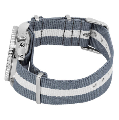 Seiko 5 Sports x Peanuts Surfboard Snoopy Limited Edition White Dial Two Tone NATO Strap Watch For Men - SRPK25K1