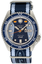 Seiko 5 Sports Honda Super Cub Limited Edition Blue Dial Two Tone NATO Strap Watch For Men - SRPK37K1