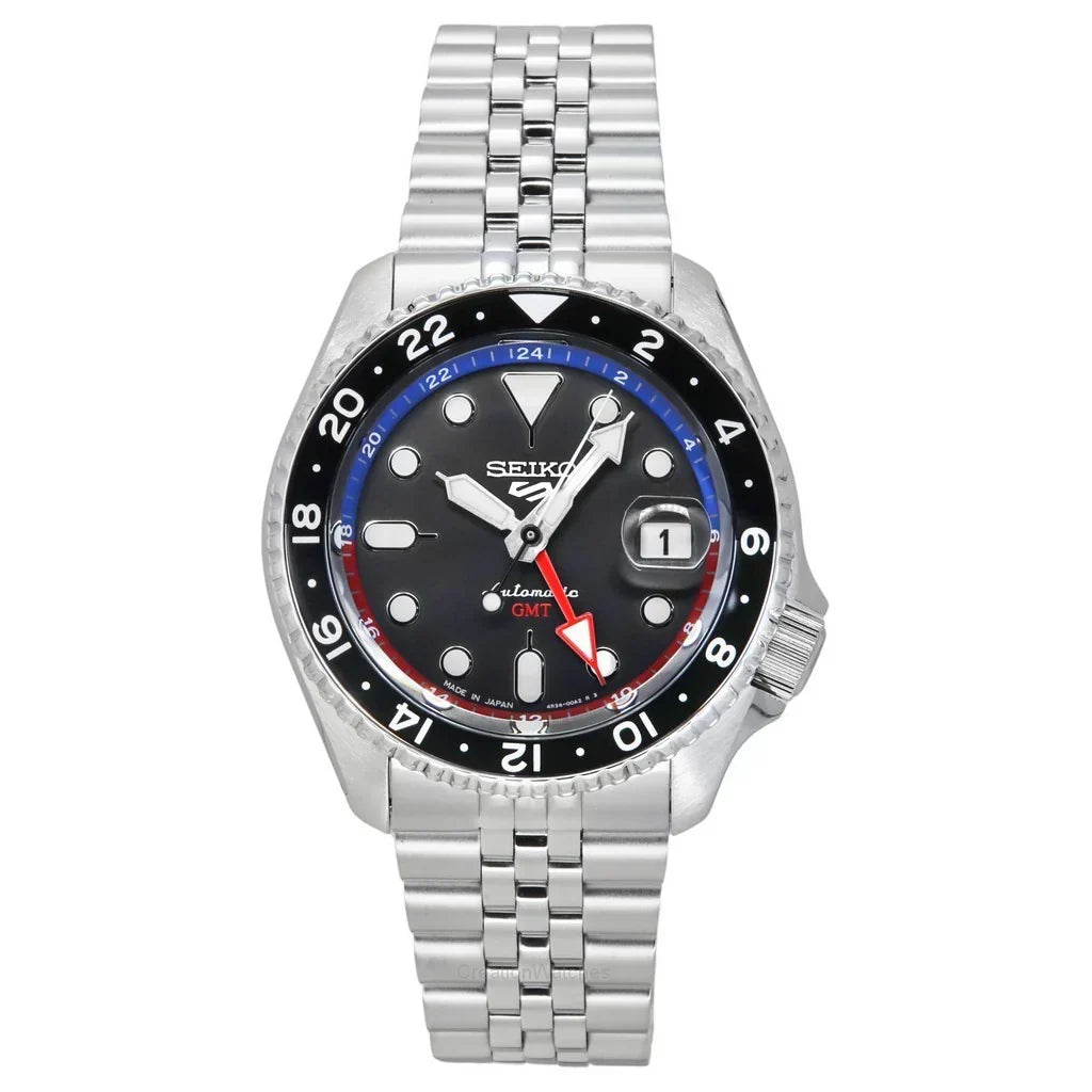 Seiko 5 Sports Special Edition Automatic Grey Dial Silver Steel Strap Watch For Men - SSK019K1