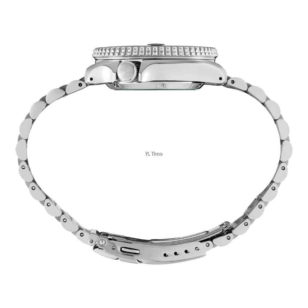 Seiko 5 Sports GMT Thong Sia Limited Edition Brown Dial Silver Steel Strap Watch for Men - SSK043K1