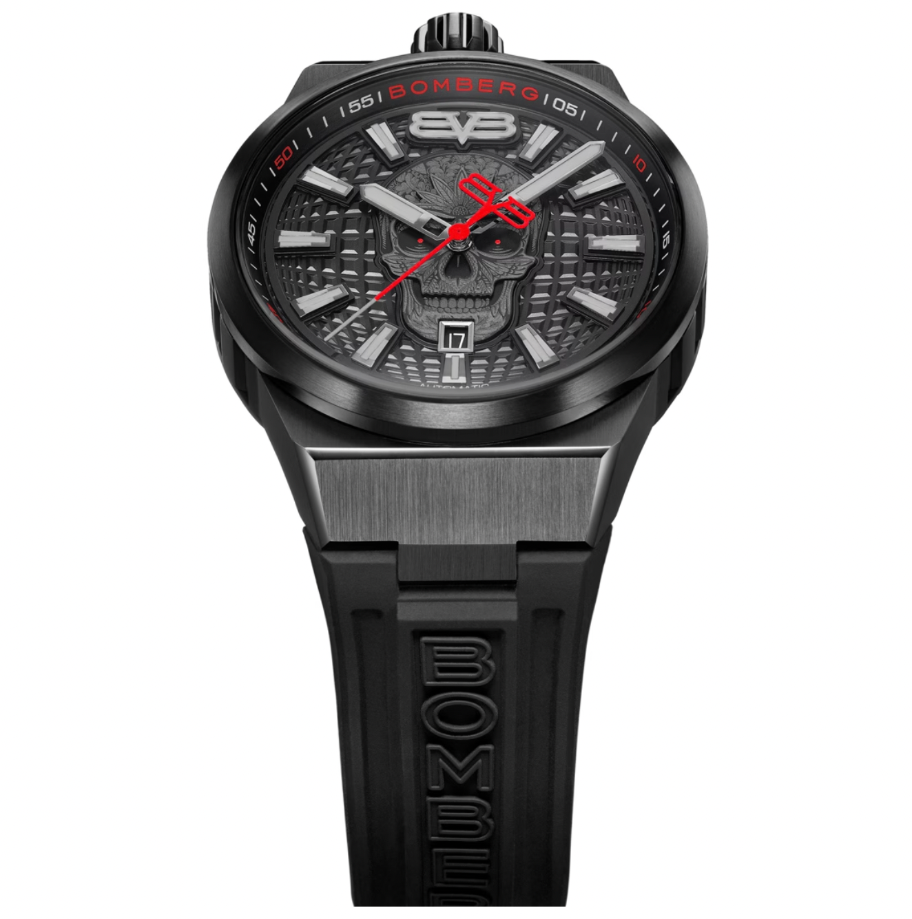 Bomberg Men's BOLT-68 Auto Metropolis Mexico City Black PVD Watch