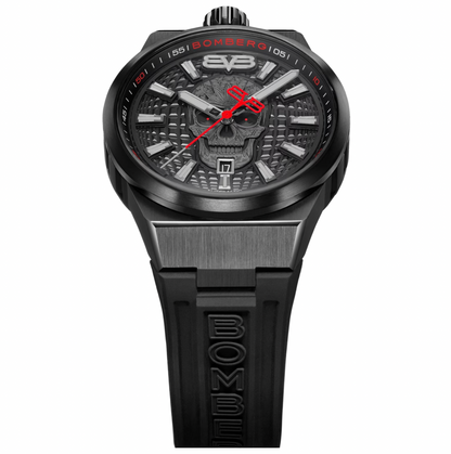 Bomberg Men's BOLT-68 Auto Metropolis Mexico City Black PVD Watch