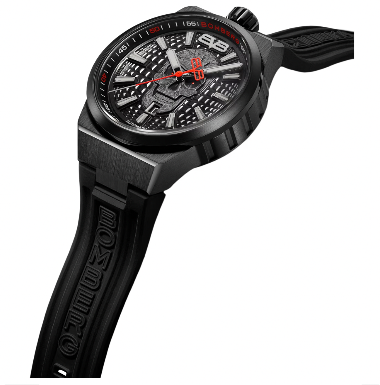 Bomberg Men's BOLT-68 Auto Metropolis Mexico City Black PVD Watch