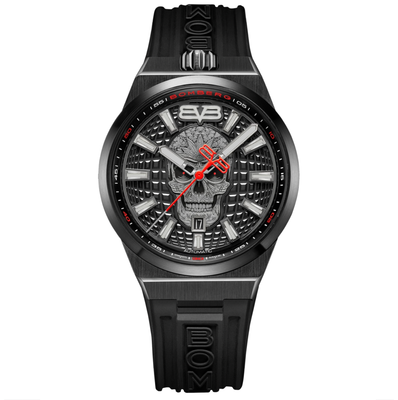 Bomberg Men's BOLT-68 Auto Metropolis Mexico City Black PVD Watch