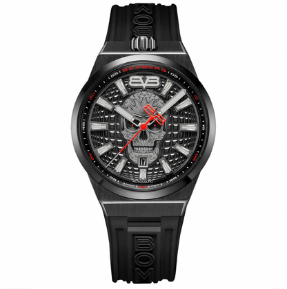 Bomberg Men's BOLT-68 Auto Metropolis Mexico City Black PVD Watch