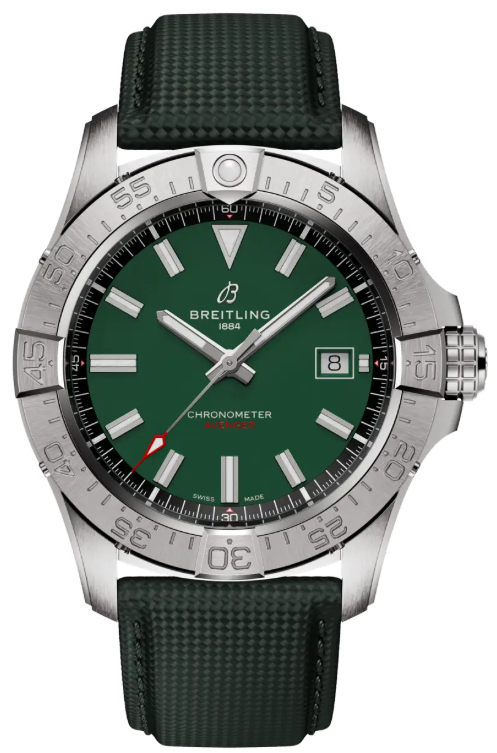 Breitling Avenger Automatic 42 Green Dial & Strap Men's Watch A17328101L1X1