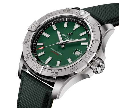 Breitling Avenger Automatic 42 Green Dial & Strap Men's Watch A17328101L1X1