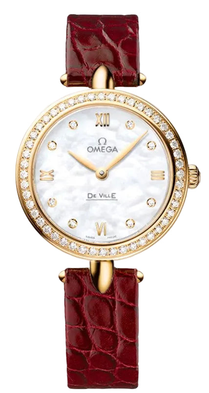 Omega De Ville Prestige Dewdrop Diamond Bezel Watch 424.58.27.60.55.001