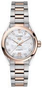 Tag Heuer Carrera Date Automatic Mother of Pearl Dial Two Tone Steel Strap Watch for Women - WBN2450.BD0569