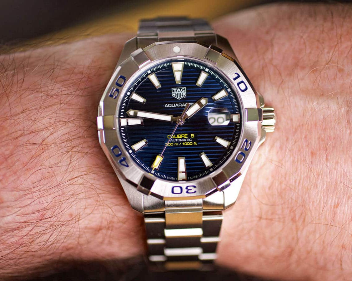Tag Heuer Aquaracer Blue Dial Watch for Men - WAY2012.BA0927