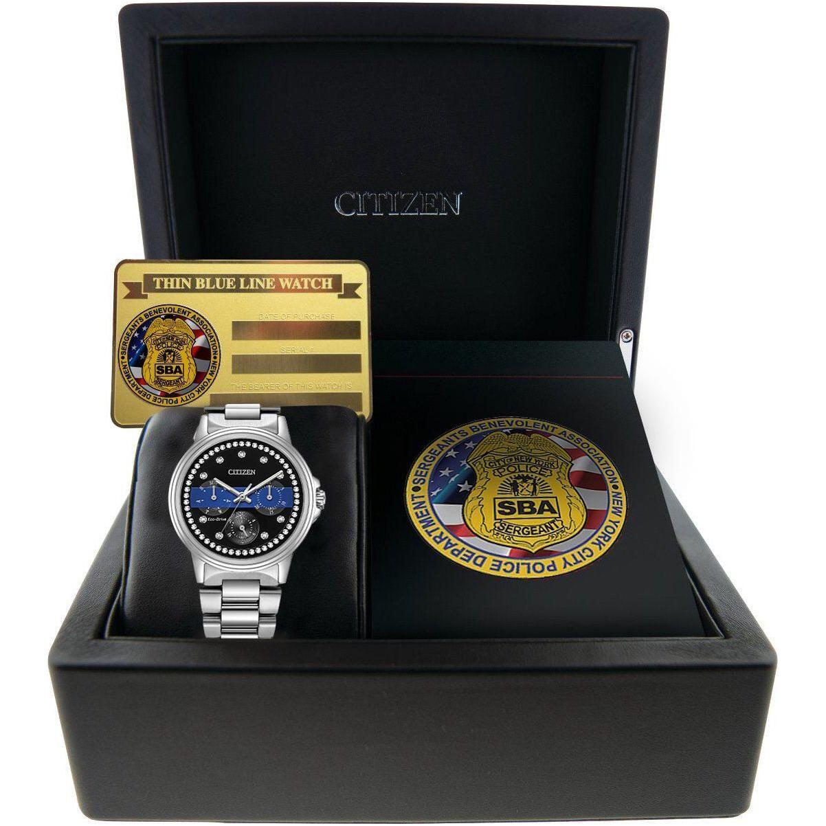 Citizen Ladies Sergeants Benevolent Association Multifunction Dial Crystal Women's Watch FD2041-SBA