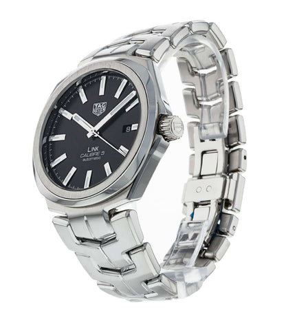 Tag Heuer Link Quartz Black Dial Silver Steel Strap Watch for Women - WBC2110.BA0603