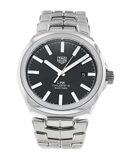 Tag Heuer Link Quartz Black Dial Silver Steel Strap Watch for Women - WBC2110.BA0603