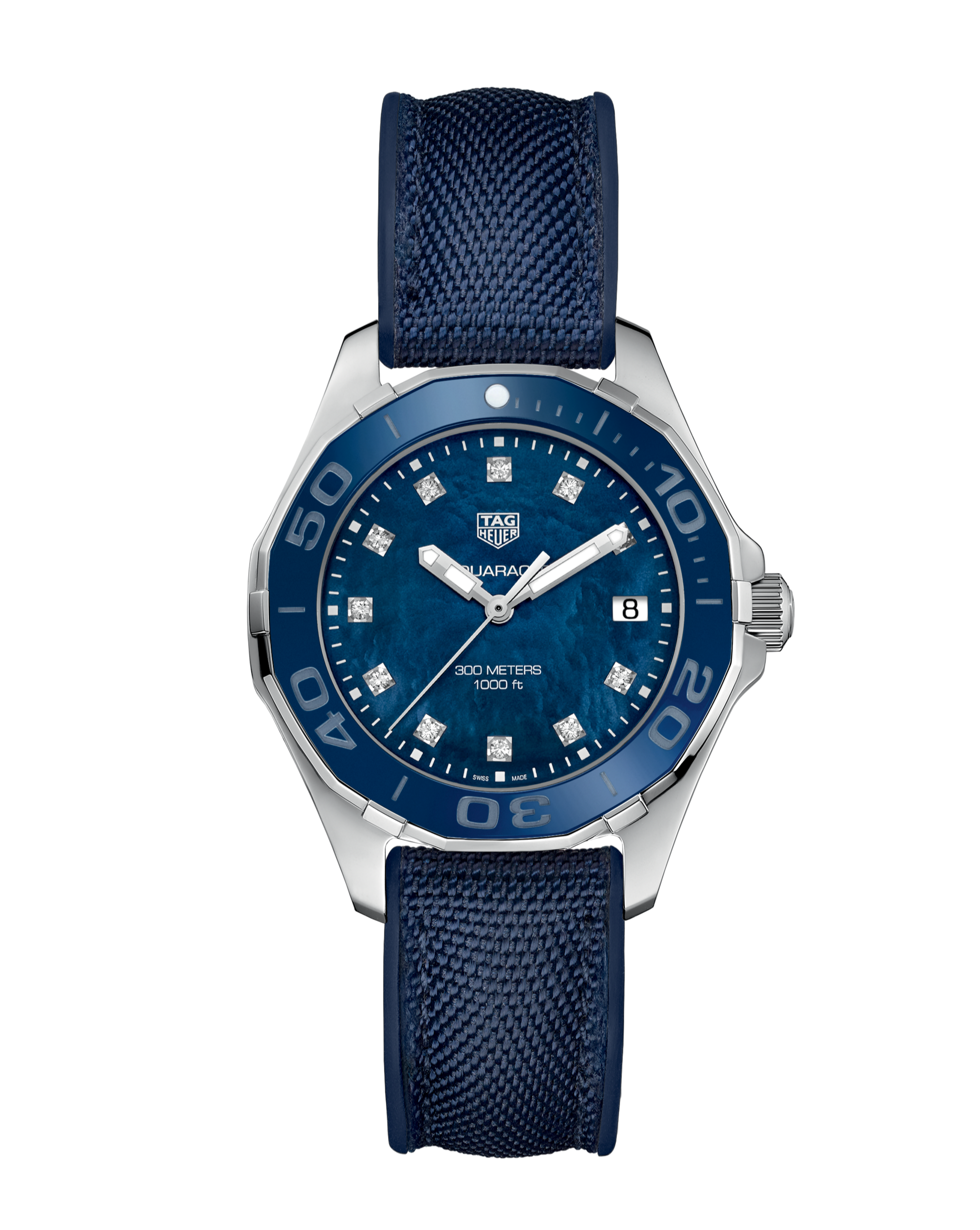 Tag Heuer Aquaracer Blue Mother of Pearl Dial Watch for Women - WAY131L.FT6091