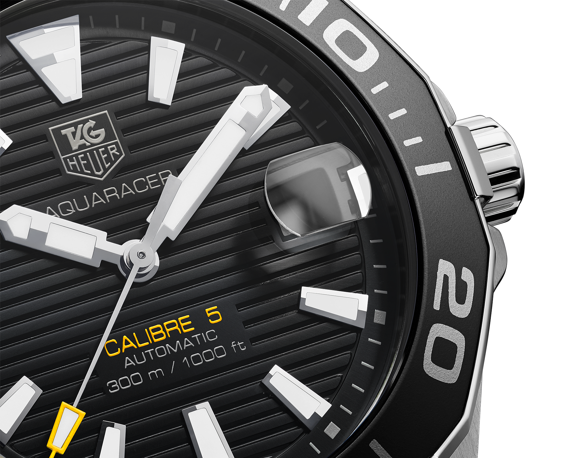 Tag Heuer Aquaracer Automatic Black Dial Silver Steel Strap Watch for Men - WAY211A.BA0928